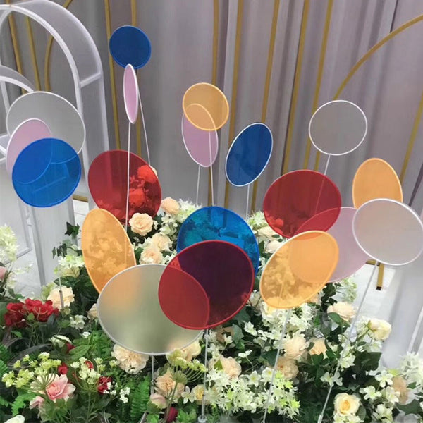 Wedding props party decoration  New lollipop wedding props. light film. iron art. wedding decoration. pole insertion. road guidance. stage. aerial hanging decoration