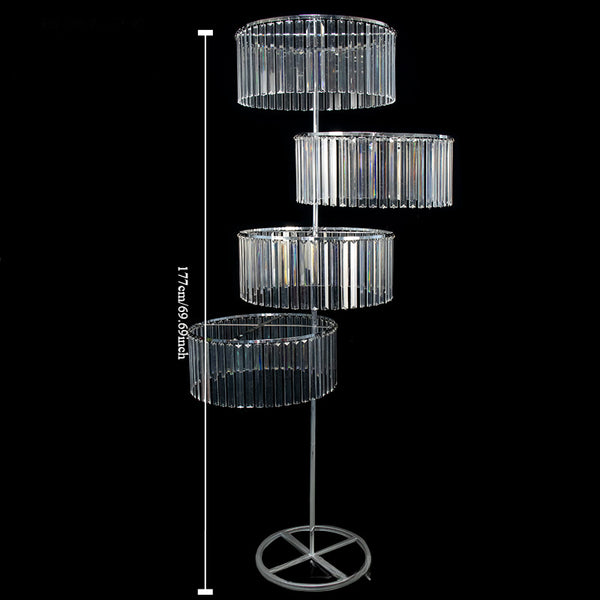 Party floor lamp acrylic electroplated wrought iron road decoration wedding hall wedding stage welcome area venue layout props decorations.