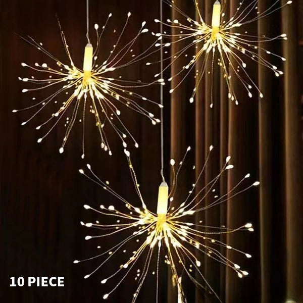 Wedding venue decoration props,party decoration  10 copper wire fireworks chandeliers, Xiaomi lamps, wedding hall stage decoration chandeliers