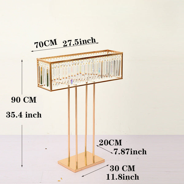 Wedding props party decoration Product Specifications：  The road guide is a butterfly with 5 heads. the diameter of the base is 27 cm. height 1.2 m / 1.5 m. w wrought iron electroplating gold wedding hotel birthday party window decoration stage ornaments