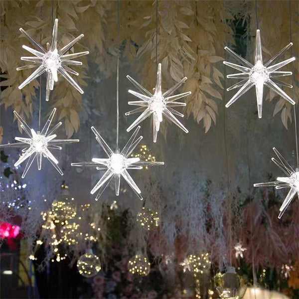 New Wedding props party decoration acrylic luminous thorn ball starfish 10 sea urchin chandelier hotel stage decorative lights.