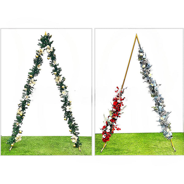 Wedding Iron Arch Triangle Balloon Bracket Outdoor Lawn Wedding Background Props Decorative Flower Rack