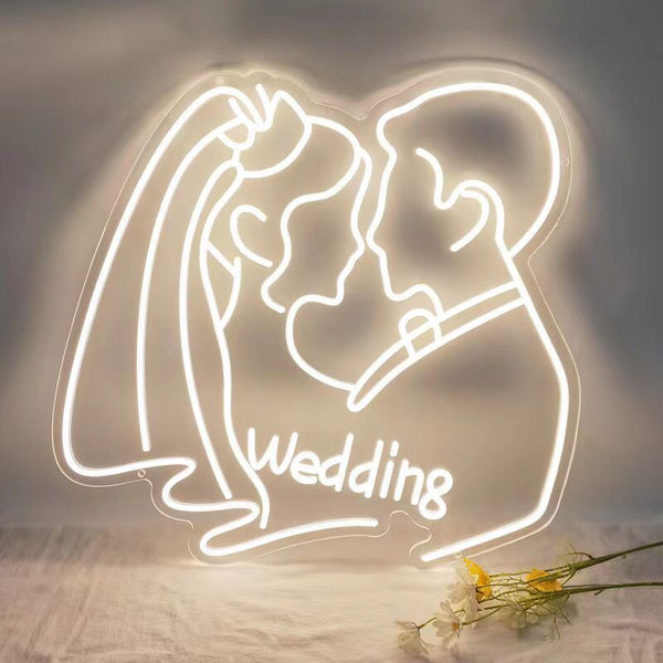 Wedding props party decoration LED neon light design. proposal. advertising party sign. creative and romantic scene. outdoor wedding decoration. neon light