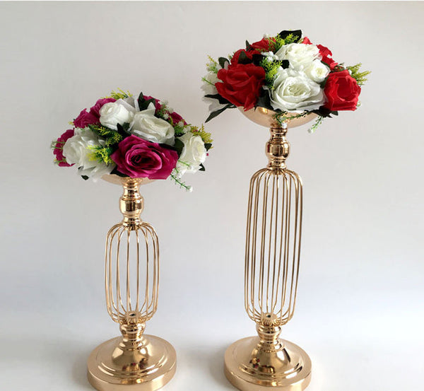 Wedding props party decoration new European simple wrought iron line candlestick flower rack hotel supplies wedding home decoration ornaments