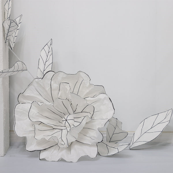 Hand-made paper flower wedding props flower wall window background decoration embellishment mall Meichen decorative artificial flowers.