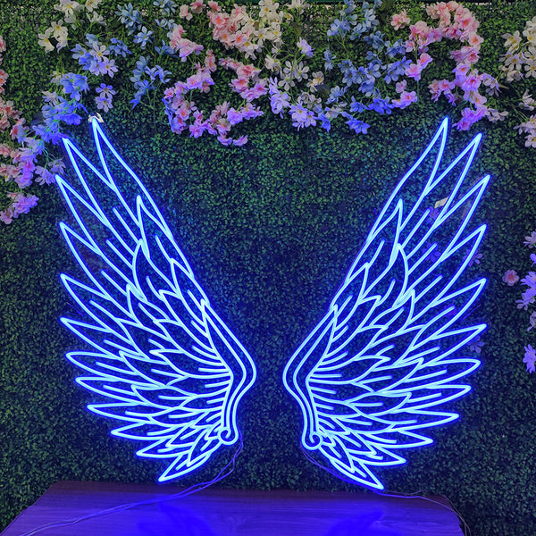 Wedding props party decoration Overseas direct explosions neon light wings photo punch acrylic backboard for foreign trade