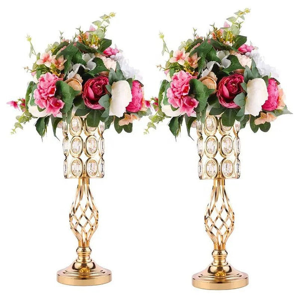 Wedding props party decoration  New European Style Crystal Candle Holder Golden Iron Twist Candle Holder Hotel Table Decoration Candle Cup Ornament Decoration