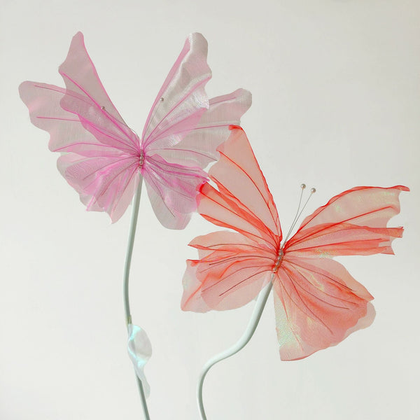 Wedding props party decoration  Simulation three-dimensional butterfly yarn flower wedding with flowers. landing flowers. big flowers. wedding festival decoration. home decoration. background props. photography