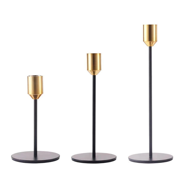 European style iron candlestick creative gold wedding candlestick decoration Western restaurant candlelight dinner model room candle cups