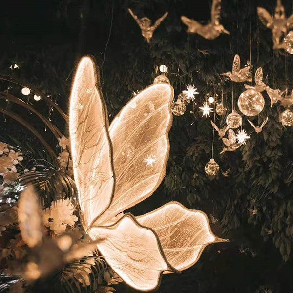 Wedding butterfly floor lampWedding props, luminous butterfly ceiling, see description, lamp pendant layout, see description, wings, Western-style road lead, dream