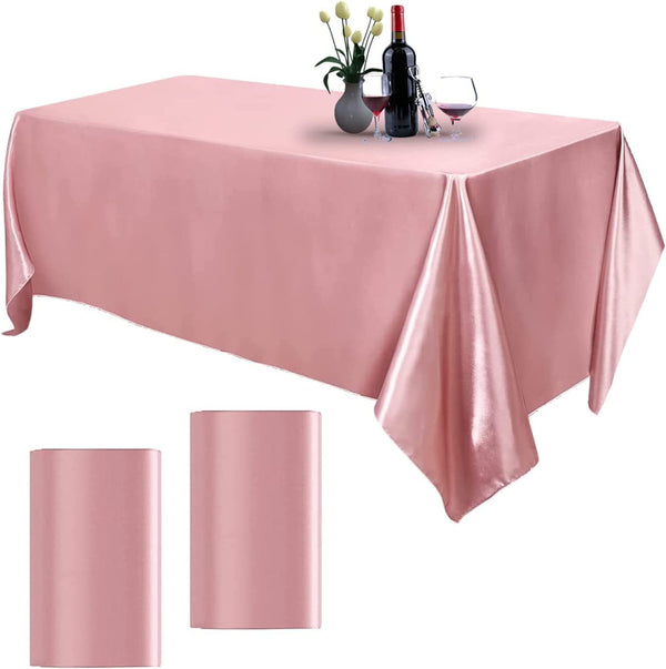 Wedding party decoration cotton and linen color ding seamless polyester rectangular tablecloth