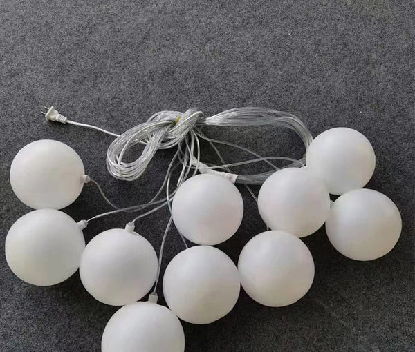 Wedding Milk White Ball Bubble Pendant Light Wedding Hall Stage Round Ball Light Dragon Ball Ball Wedding Props Party Decoration Light