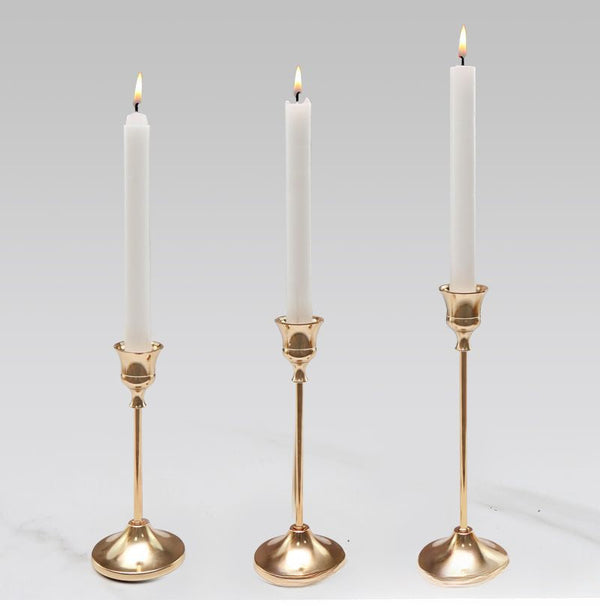 Brass candlestick wedding Nordic romantic candlelight dinner creative desktop wedding props decoration